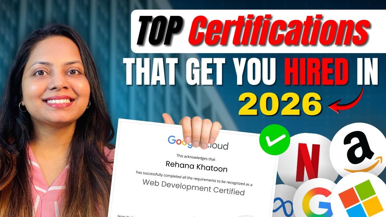 Certifications That Will Actually Get You HIRED in 2026!! - YouTube