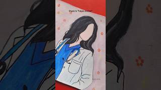 Tag Future Doctor 🩺 | Doctor's Painting | Sunday Special #shorts #doctorslife #paintingtutorial #art