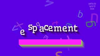 Esaslanma Nasil Deli̇r? Şluk How To Say Espacement?