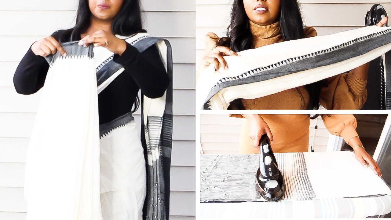 How to Pre-pleat and drape a cotton Saree ?