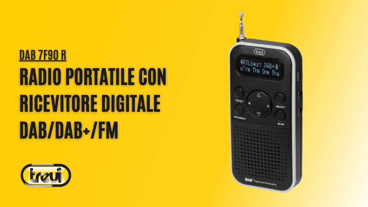 Radio Portatile Trevi DAB 7F92 R - DAB/DAB+, Display Leggibile, Batteria Litio, Blu - Foto 13