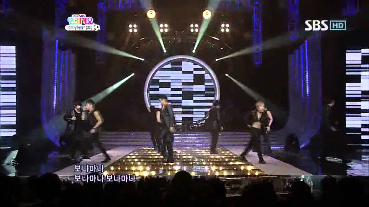 Super junior - Bonamana (슈퍼주니어 - 미인아) @ SBS Inkigayo 인기가요 100523