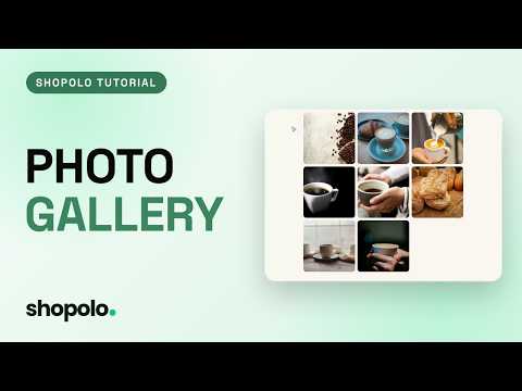 Add a Photo Gallery & Storefront Tabs to Your Website | Shopolo