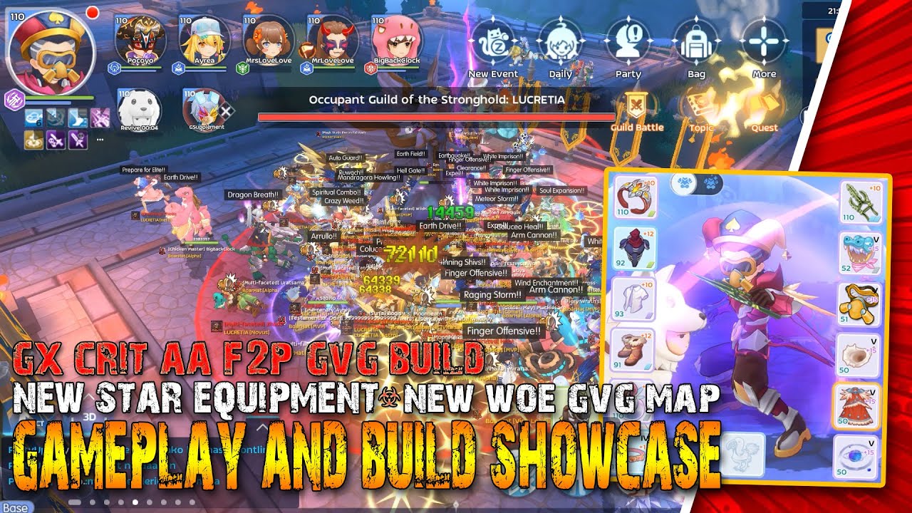 Ragnarok M: Classic GX WOE GamePlay & Build ShowCase, Crit AA GVG F2P ...