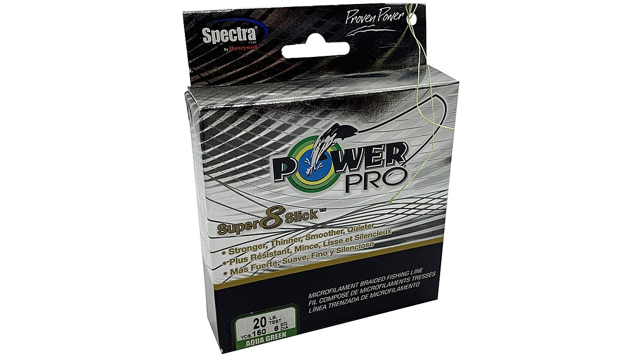 Шнур PowerPro Super 8 Slick Aqua Green 20lb 135м 0.23мм. USA