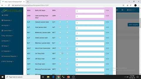 Payroll in GI-1 II Employee Biometric attendance system II WIFI Cloud server.