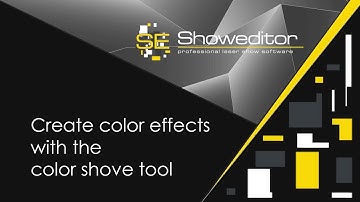 Create color effects with the Color Shove tool in Showeditor laser software