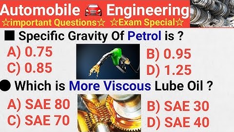 NMDC Junior Officer | Top 20 Automobile 🚘 Engineering Objective Questions & Answer For All NMDC Exam