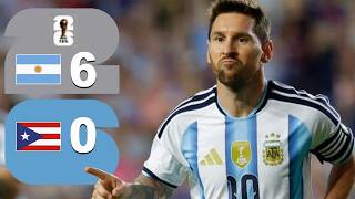 Messi Incredible Performance | Argentina 6-0 Puerto Rico | Fifa World Cup 2026™| Extra Highlights