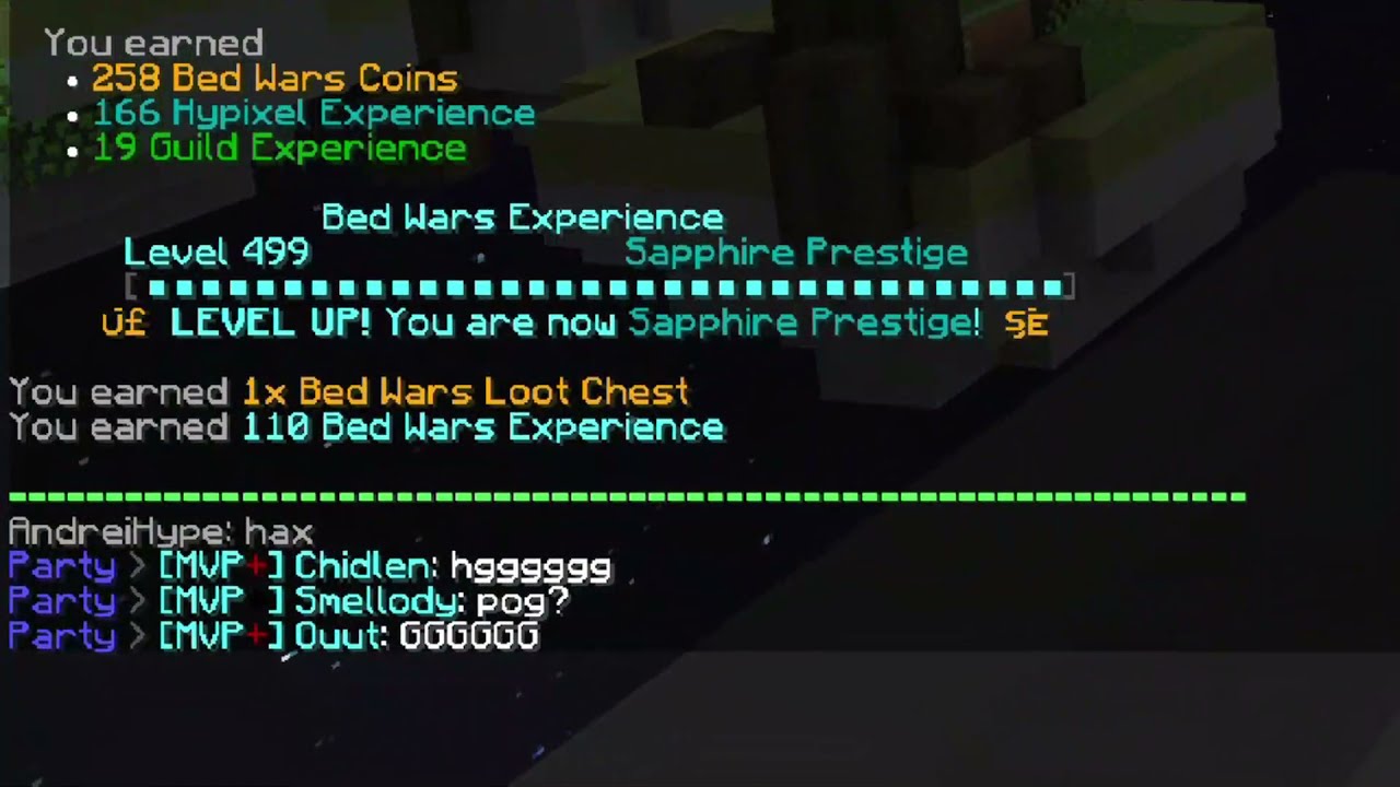 Hitting 500 Stars In Hypixel Bedwars