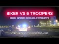 Pursuit | Motorcycle Takes On 6 State Troopers | Arkansas State Police