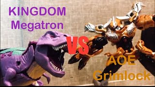 KD Megatron VS AOE Grimlock - Transformers Stop Motion Animation