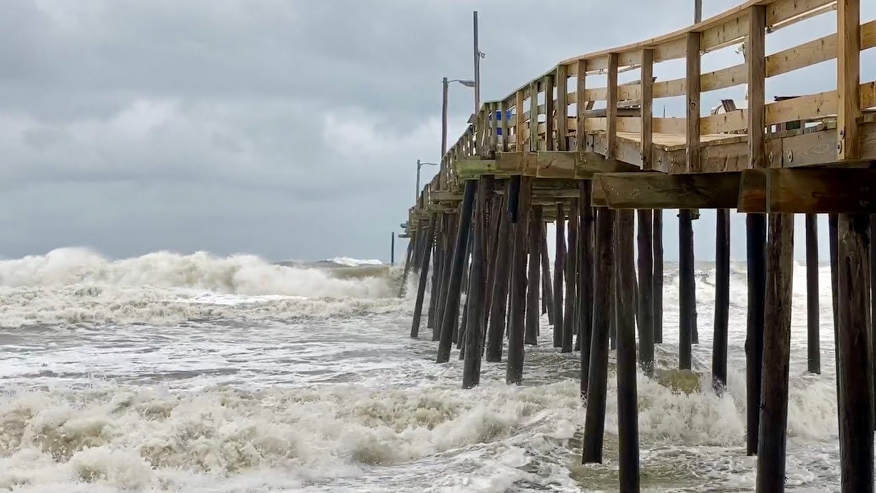 Nags Head Pier During Nasty Nor'easter - Nags Head, NC