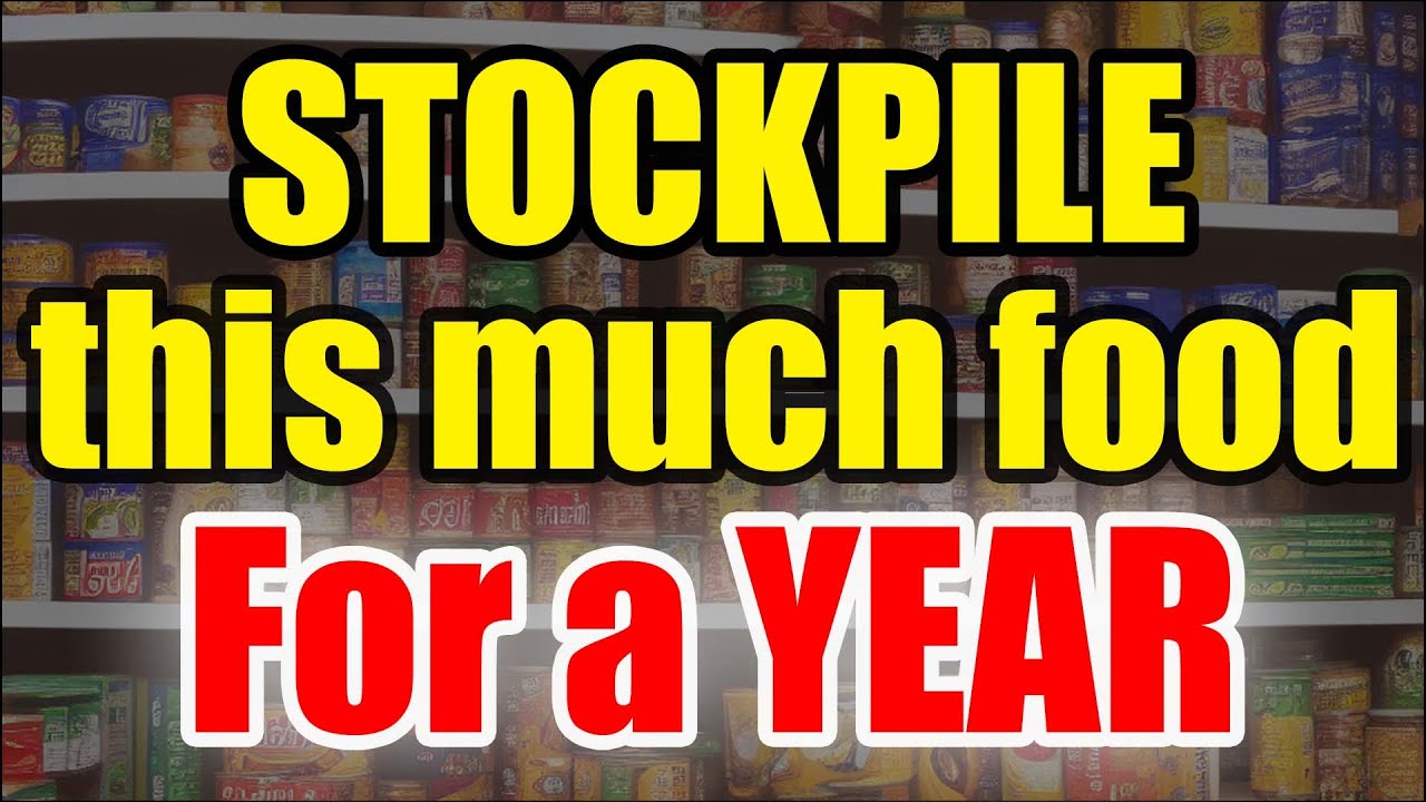 ULTIMATE Guide to the BEST FOOD to STOCKPILE for an Entire YEAR YouTube