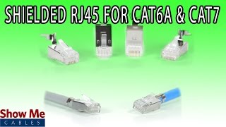 Shielded RJ45 Connector For Cat6a & Cat7 - DIY Installation For Ethernet Cabling #568