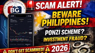 BG Wealth Sharing LTD Scam Alert 🚨 Warning to Filipinos 2026! 