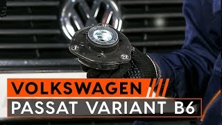 Kā nomainīt amortizatora atbalsts VW PASSAT VARIANT B6 3C [PAMĀCĪBA AUTODOC]