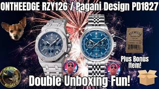 ONTHEEDGE RZY126 / Pagani Design PD1827 / Fitwell Buckle / Watch Double Unboxing Fun!