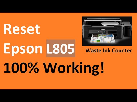 Cách đặt lại máy in Epson L805 - Thiết bị đếm mực thải - bằng công cụ đặt lại WIC Reset Utility