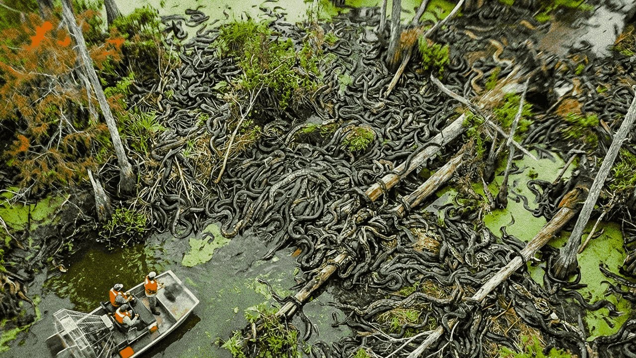 Флорида выпустила ТЫСЯЧИ змей для борьбы с питонами... Обновление 2025 года пугает.