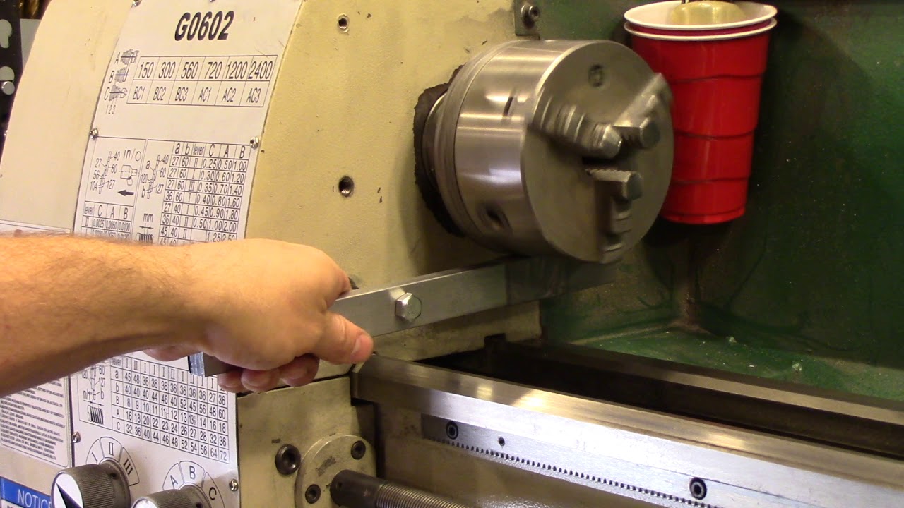 Metal Lathe Spindle Brake, Lever Brake Mod Grizzly G0602 Quick YouTube