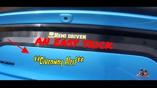 how to re calibrate the throttle body on the dodge charger scatpack  *giveaway*