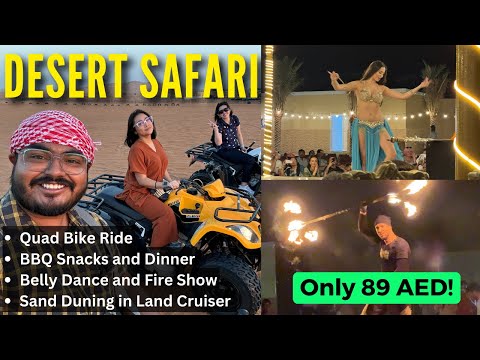 Amazing DESERT SAFARI in DUBAI | Sand Bashing, Quad Bike, Dance and BBQ Dinner