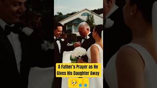 A Father’s Blessing on His Daughter’s Wedding Day 💖✨ | Christian Wedding Moment #shorts