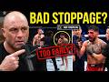 BREAKING:Joe Rogan QUESTIONS The Stoppage in Topuria vs Gaethje Fight!