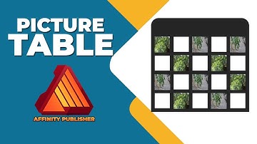 How to insert a picture in a table in affinity publisher