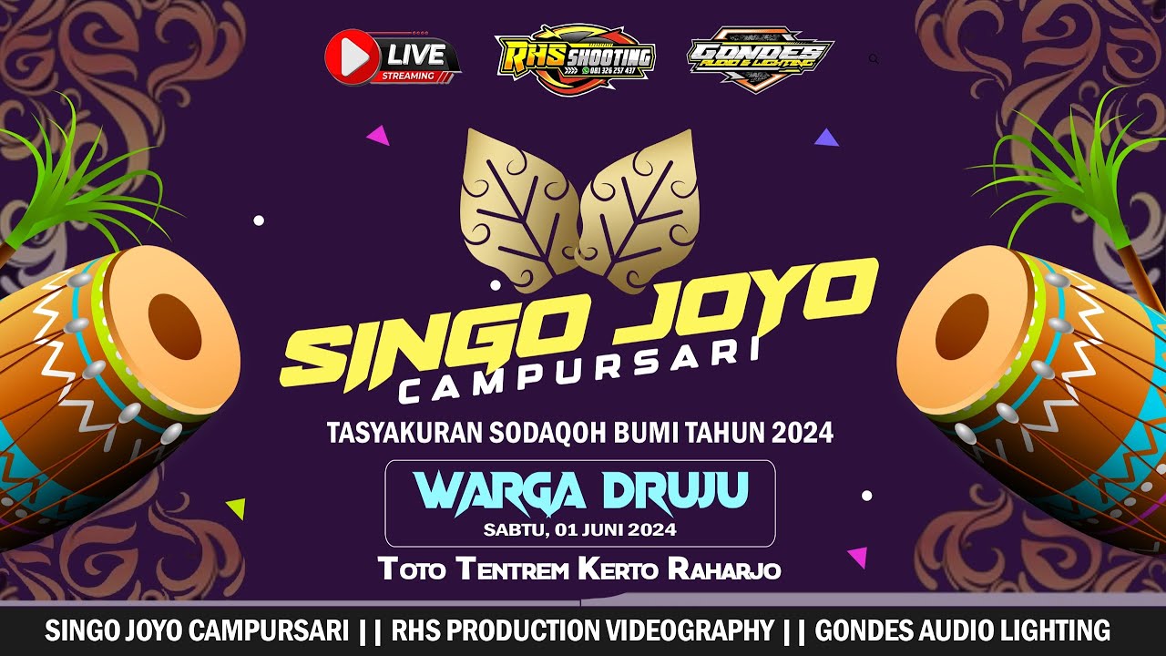 LIVE STREAM SINGO JOYO Campursari || SEDEKAH BUMI 2024 Dk Druju Ds Bungasrejo Jakenan Pati