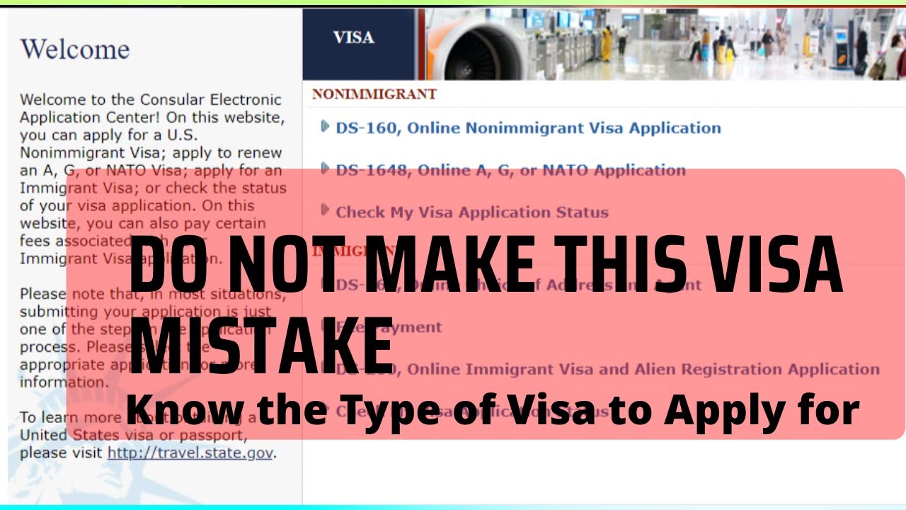 Types Of US Visa When Applying to the United State Immigrant, Non Immigrant & US Work Visa