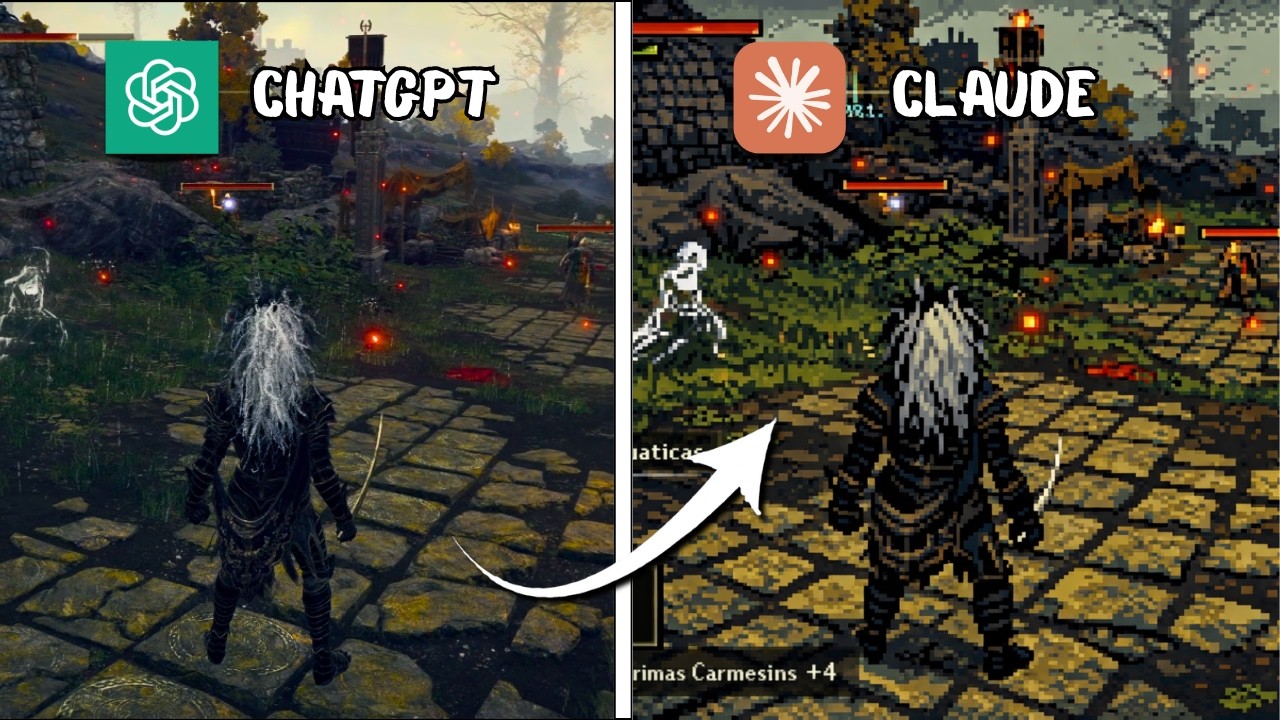 ChatGPT vs Claude Meke Elden Ring from Scratch