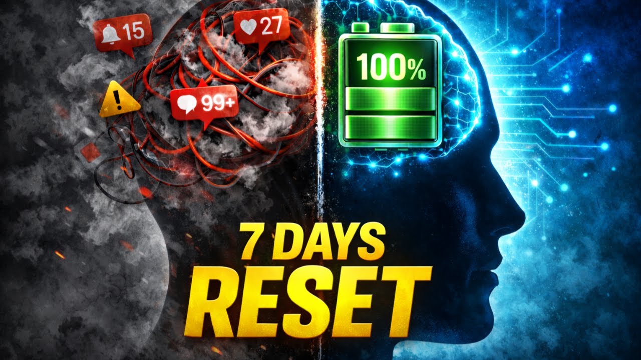 Part 5 Apna Dimagh Reset Karein 🧠 7 Days Dopamine Detox Challenge 🔋 Focus 100 💯