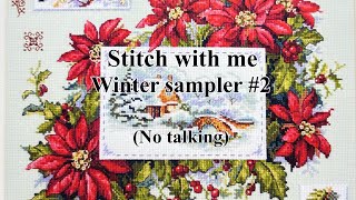 Stitch with me. Winter sampler #2, Merejka