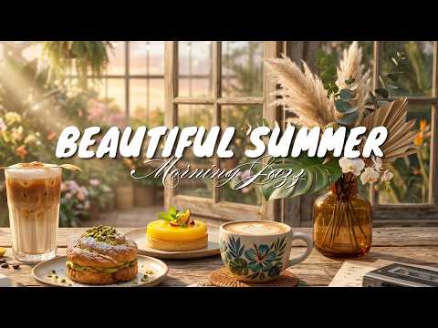 Beautiful Summer Morning Jazz 🌴 Elegant Cafe Instrumentals for Peaceful Relaxation