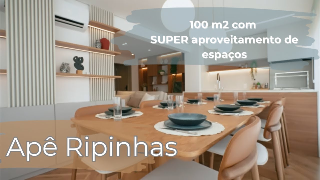 Apê Ripinhas - 100m2 com duas suítes, integração de varanda e um super aproveitamento de espaço !