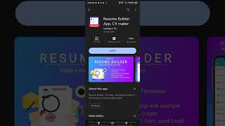 Resume Builder App; Cv Maker best App | review and facts | full Hd 1080p screenshot 5