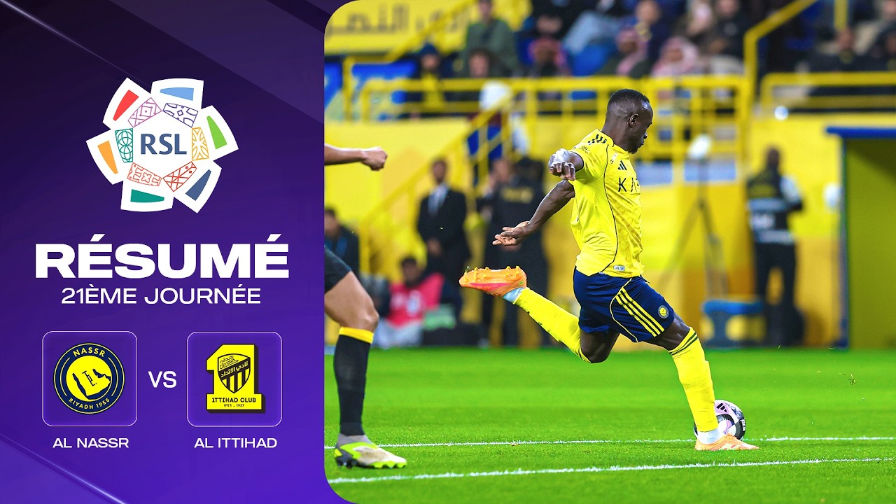 Al-Nassr arrache la victoire au bout du suspense contre Al-Ittihad (SPL J21)