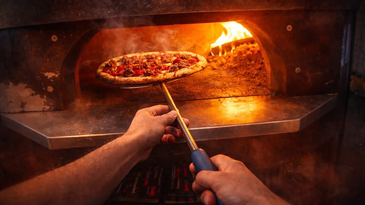 POV Pizza Making (Deliveroo Rush)🍕🔥