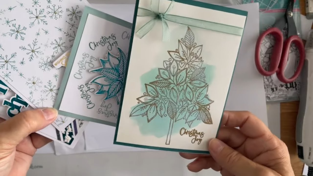 how-to-make-quick-and-easy-christmas-cards-youtube
