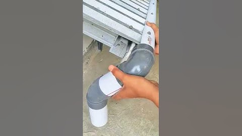 Rain Gutter Drain Making Technique By PVC Pipe  #shorts