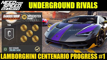 LAMBORGHINI CENTENARIO PROGRESS #1 - NFS NO LIMITS UGR SANDSTORM SHOWDOWN