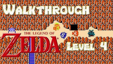 The Legend of Zelda (NES) Gameplay & Full Walkthrough of Level 4 Dungeon -The Snake Level