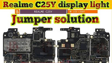 Realme C25Y display light problem jumper solution|#viralvideos