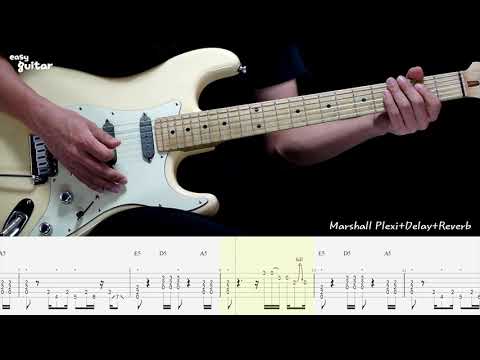 AC/DC - Back In Black Guitar Lesson With Tab (Slow Tempo)