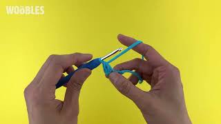 Left-handed // Double crochet in a foundation chain