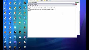 How to create a Batch file that runs Programs