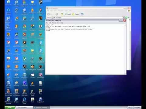 Video: How To Run A Program With A Bat File