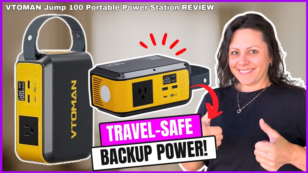 Fast & Portable: VTOMAN Jump 100 Power Station Review!